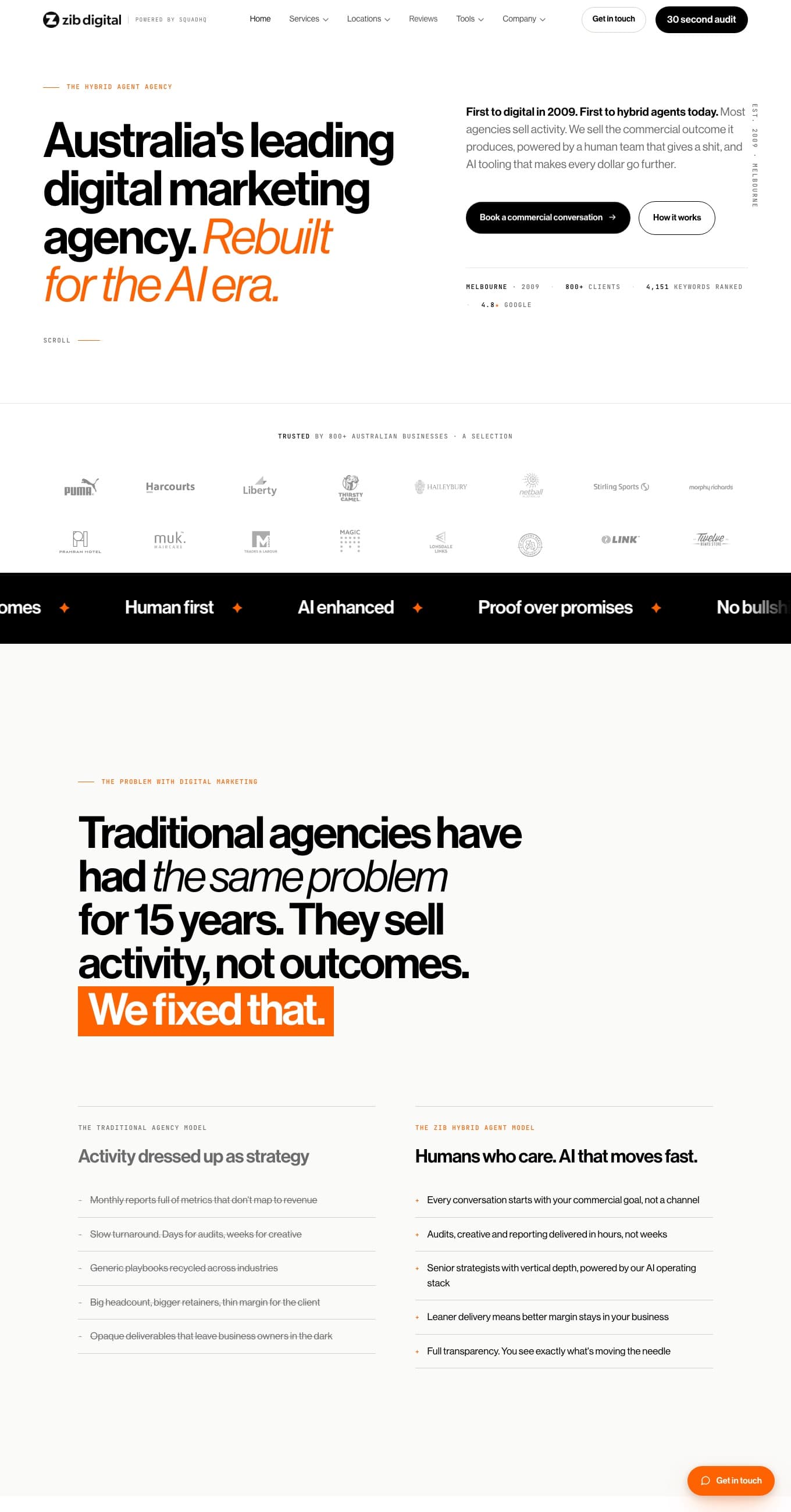 ZiB Digital website